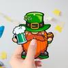 Unique Wood Embellishment Set of 24pcs Patrick's Day Doll Pendants for Holiday Decorations and Irish Celebrations