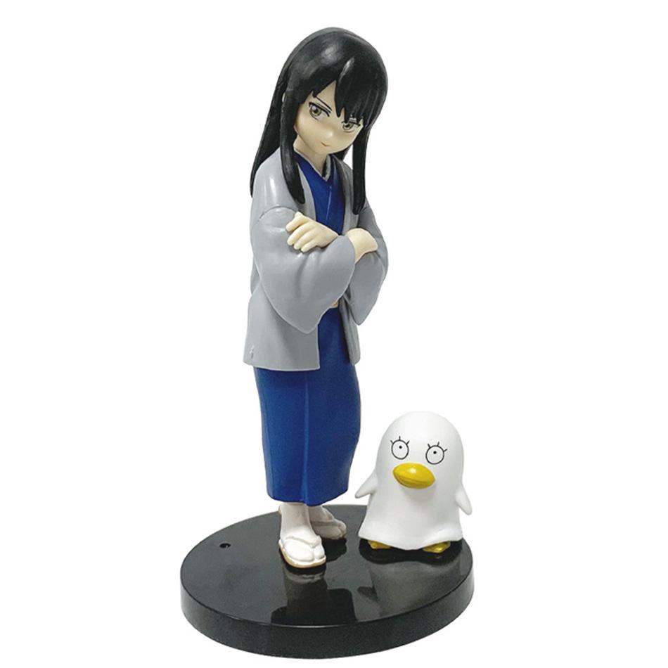 

14CM Sakata Gintoki Katsura Kotarou Anime Figure Original Gintama Stand Model Toy for Collectors And Fans Decoration Ornaments