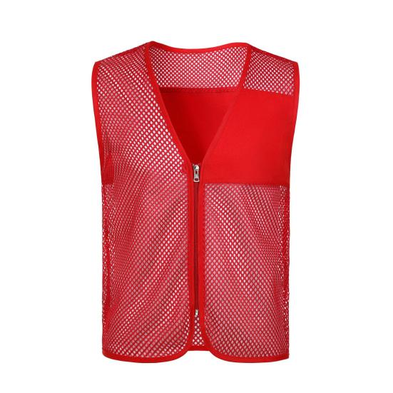 

Жилет для взрослых волонтеров, официантов, барменов, рабочая форма, безрукавка для мероприятий, жилет для супермаркетов с застежкой-молнией M