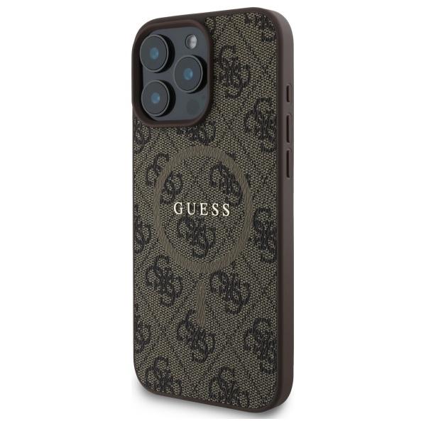 Guess Guhmp16Xg4Gfrw Iphone 16 Pro Max 6.9 Brązowy/Brown Hardcase 4G Ring Classic Logo Magsafe