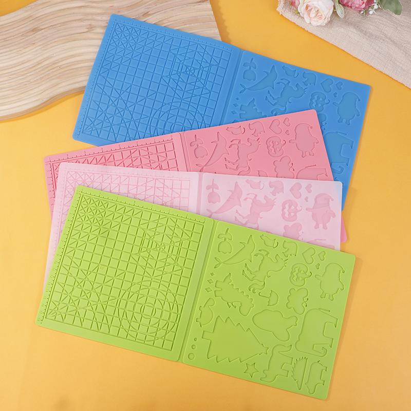 3D Printing Pen Silicone Mat Diy Creative Drawing Template Pad With Heat-Proof Finger Sleeve Art Tools Christmas Gift For Kids