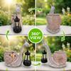 Pot de fleur statue escargot en résine Résistant au soleil Pot de fleurs décoratif en résine Mignon Vase de jardin Décoration de jardin