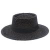 High Quality Hong Kong Style Elegant Concave and Convex Top Casual Straw Hat Fashionable Hollow Straw Jazz Hat High-end Sun Hat