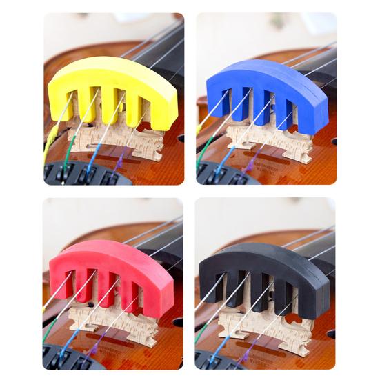 5 Pcs Rubber Violin Mute for 3/4 4/4 Violins Claw Style Violin Practice Mute Violin Silencer Accessories for Musician Beginner