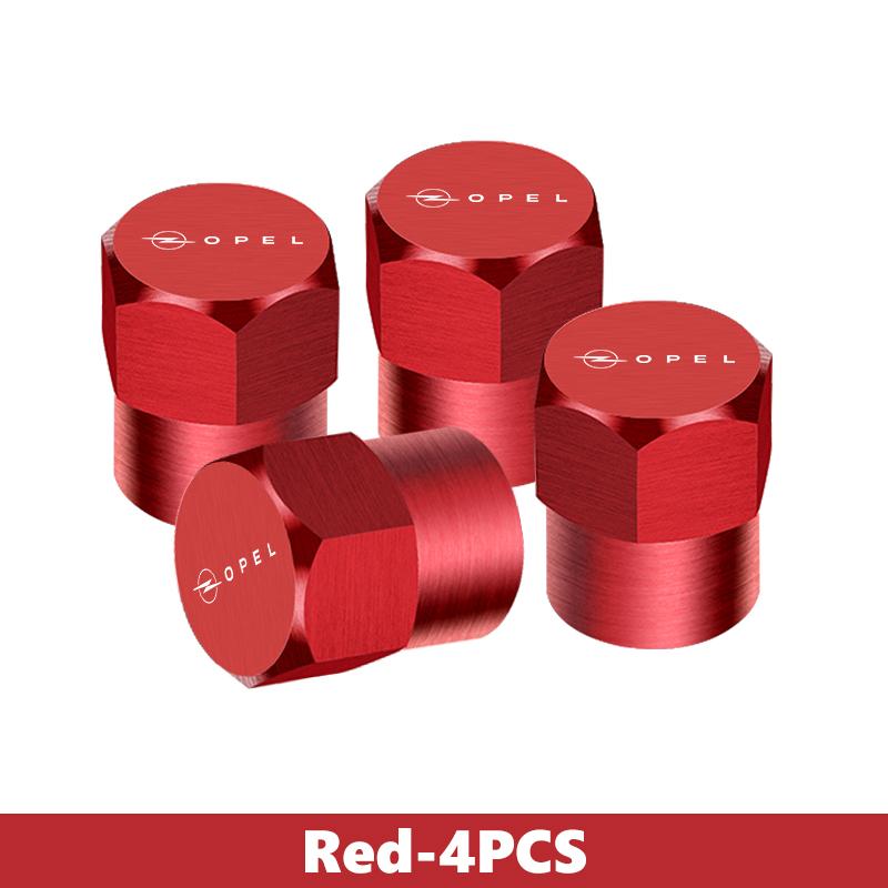 For Opel 4Pcs Car Styling Alloy Wheel Tire Valve Cap Stem Cover Protect Accessories Insignia Corsa Zafira Mokka Grandland MOVANO qgi057