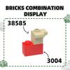 125 Stück/Los 3004 1x2 Grundbausteine Moc Teile Kompatibel mit Steinen DIY Konstruktionsspielzeug Kinder Montage Geschenk