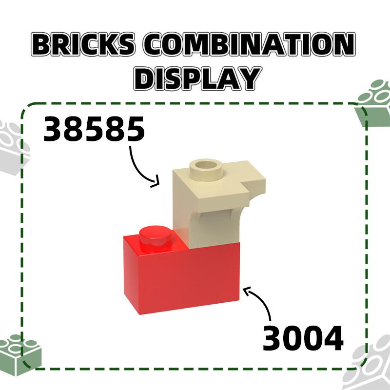 125 Stück/Los 3004 1x2 Grundbausteine Moc Teile Kompatibel mit Steinen DIY Konstruktionsspielzeug Kinder Montage Geschenk