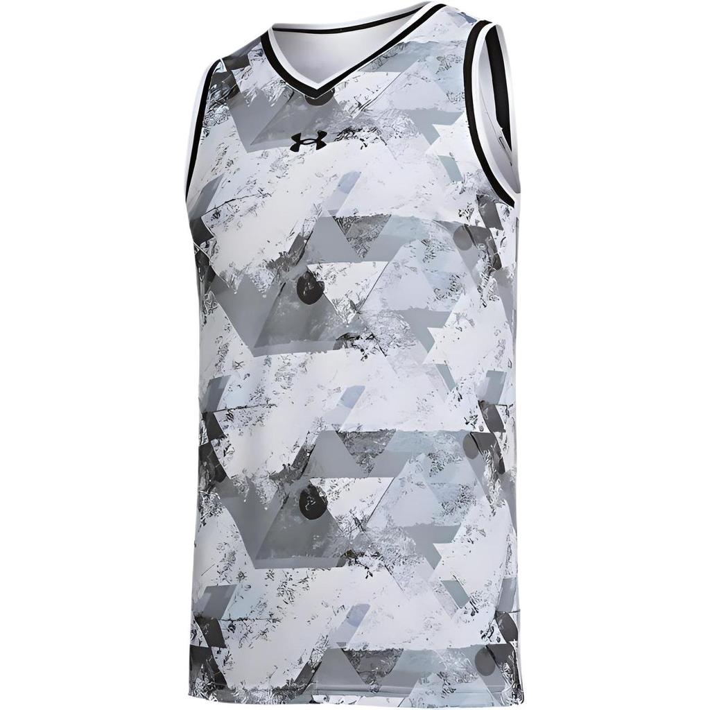 Under Armour Basketball Knit Sports Training Vest Men Tops White 21500108-100