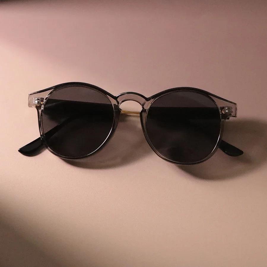 Vintage Round Sunglasses Women Men Fashion Retro Sun Glasses Female Male Designer Shades Mirror Outdoor Punk