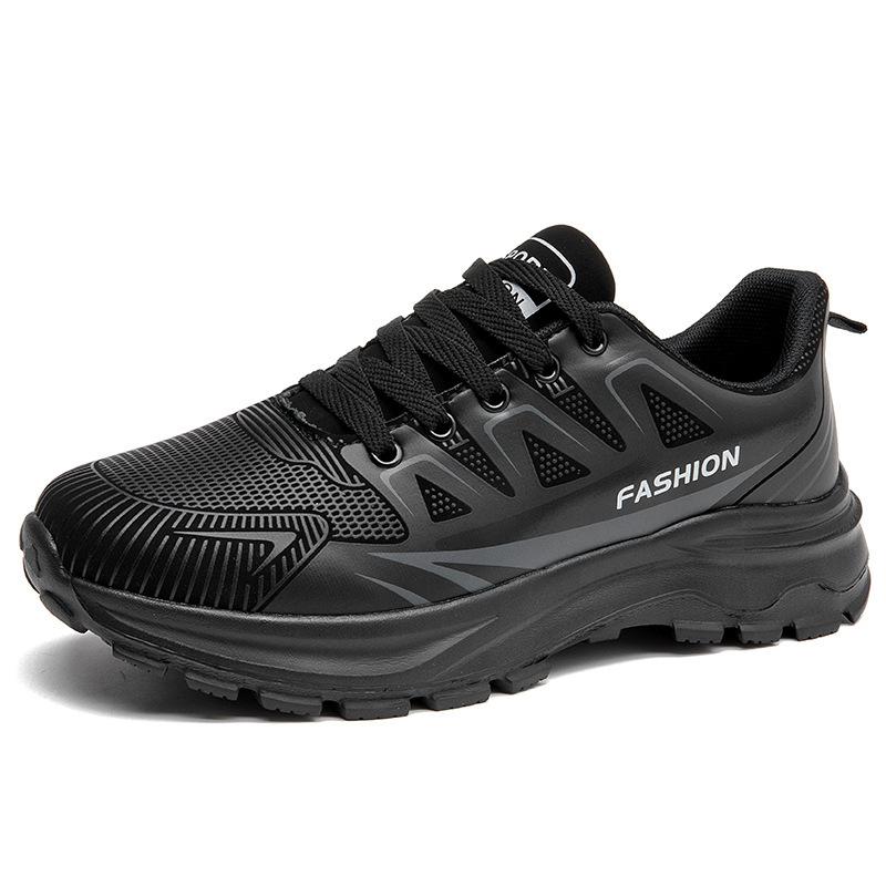 

Men s shoes autumn new leather waterproof ultra-light soft sole couple running shoes fashion trend versatile casual sports shoes 36