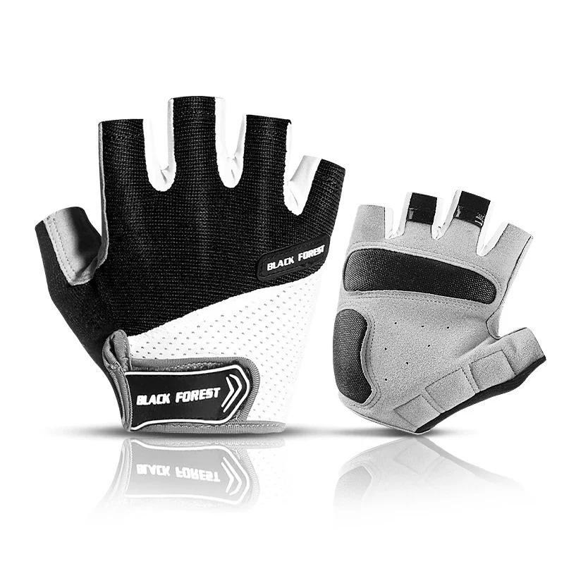 Guanti da Ciclismo in GEL Antiscivolo Resistenti agli Urti Mezzo Dito Sportivi Resistenza Uomo e Donna Estivi Traspiranti Palestra Fitness Guanti da Bici MTB