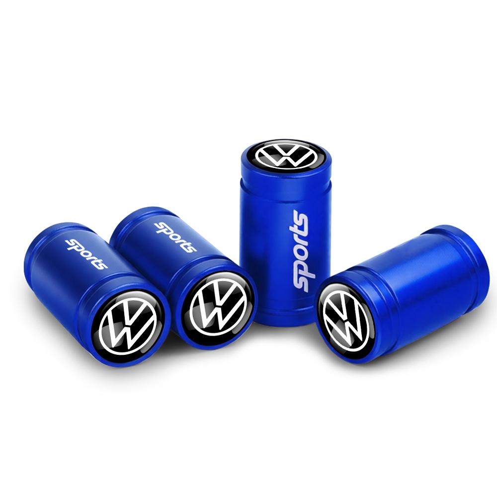 For Volkswagen iro24PCS Car Wheel Tire Valve Stem Caps Metal Valve Accessories for Volkswagen VW Caddy Golf 6 7 Passat Touran Tiguan 4 Motion Polo