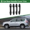 Car Door Handle Cover Trim for Toyota RAV4 2013-2018 Carbon Fiber Black