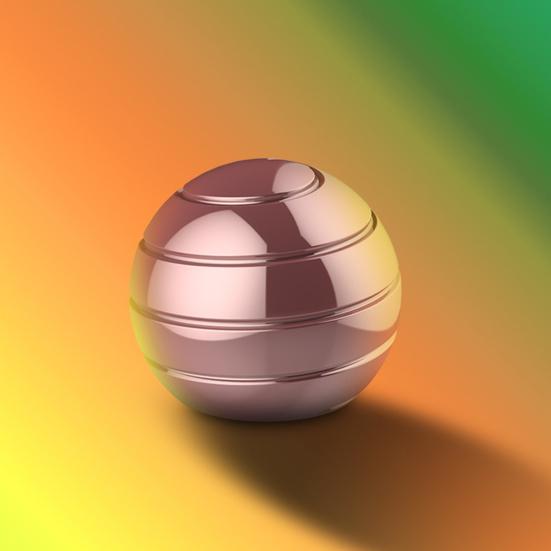 Metal Kinetic Desk Toy for Kids Adults Full Body Optical Illusion Fidget Spinner