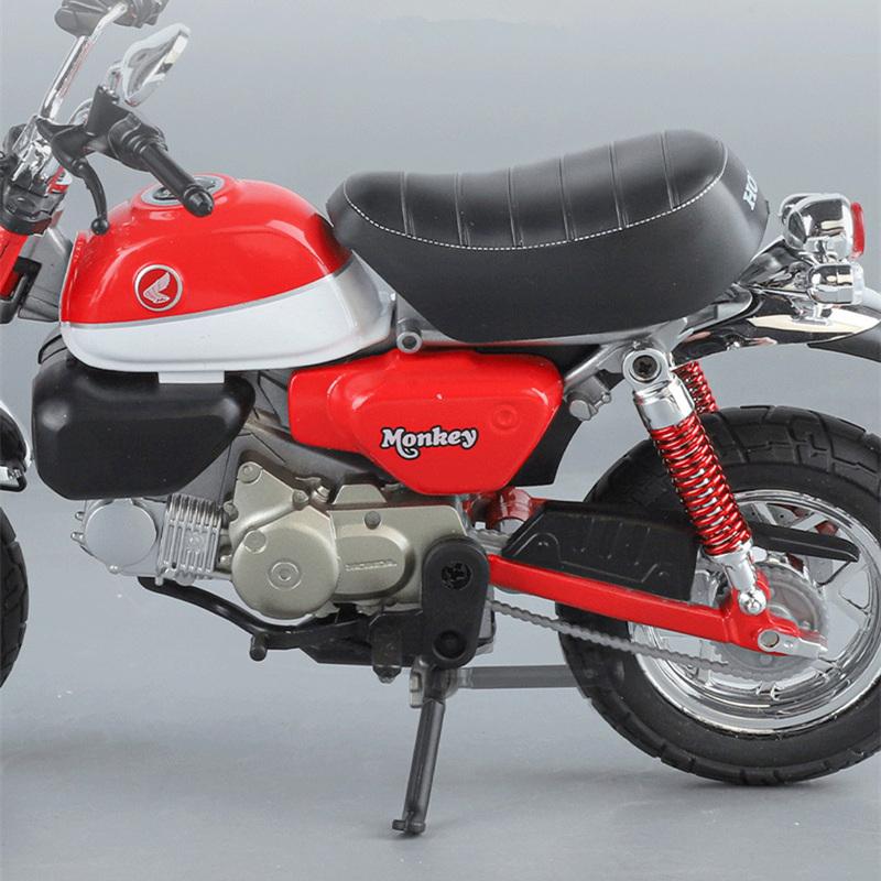 1/9 Honda Monkey 125 MINI Alloy Die Cast Motorcycle Model Toy Vehicle Collection Sound and Light Off Road Autocycle Toys Car