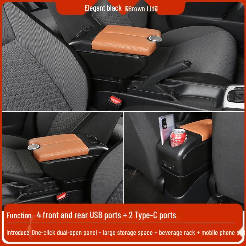Mazda 2 Sedan/Hatchback Center Armrest Storage Box - Changan Jinxiang Modification Accessories