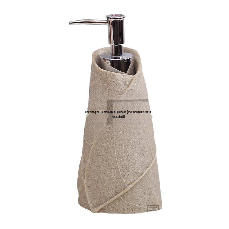 Luxuriöse Keramik-Druckflasche für Handseife, Shampoo und Duschgel