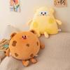 Adorable Bear & Cheese Mouse Plush Cushion - Children's Room Decor