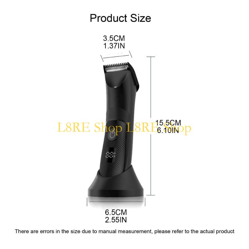L8RE Washable Rechargeable Electric Shaver Beard Shaver Body Trimmer Men Shaving