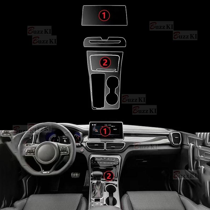 For KIA KX5     Navigation Dashboard Screen Automotive Interior TPU Protective Film Cover Anti-Scratch Sticker