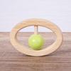 Montessori Baby's Rattle Molar Biteable Comfort Toy Wooden Newborn0-1Year-Old Baby Grip