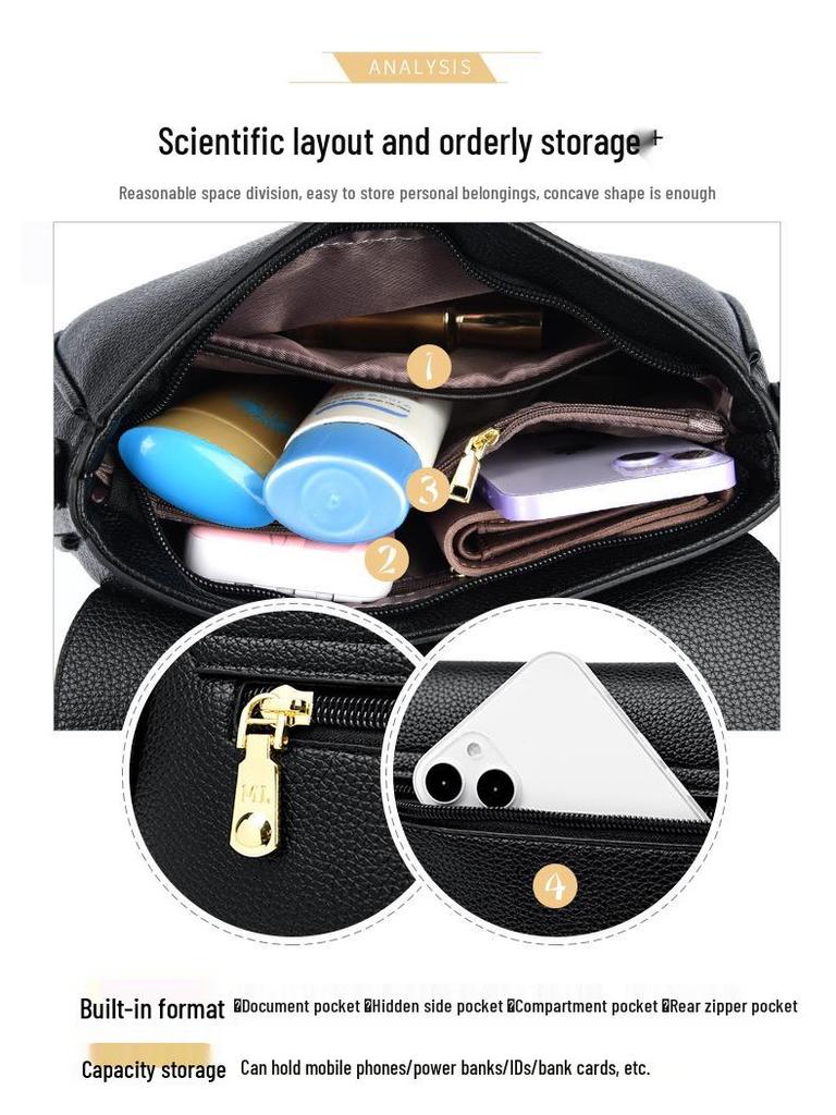 Korean Style Women's Shoulder Bag - Trendy, Textured, Large Capacity Crossbody for Simple Commuting & Fashionable Look