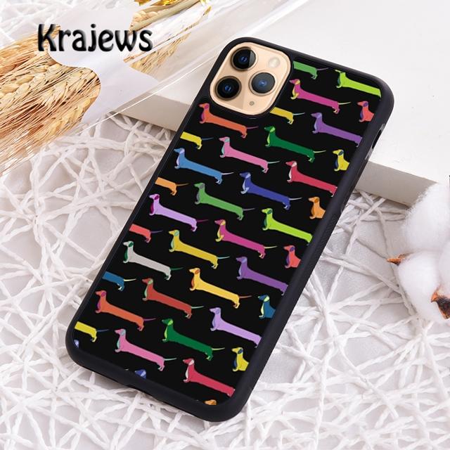 

Krajews Dachshund Doxie Dogs For iPhone 17 Air 16 Phone Case Cover 15 14 plus 12 13 pro max coque iPhone 16plus