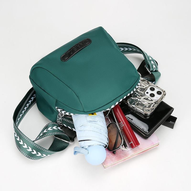 Women's Shoulder Bag Solid Color Crossbody Bag Water-Repellent Oxford Bag