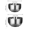2 Piece Unbreakable Double-layer Rice Bowl 304 Stainless Steel Soup Bowl  Kindergarten