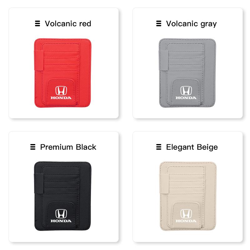 Car Visor Storage Bag ID Card Glasses Organized Clip For Honda Civic Accord Fit Jazz Pilot CRV Odyssey Passport City Shuttle HRV