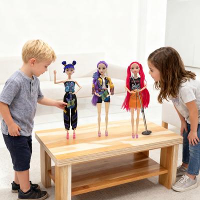 1/3Pcs 11.5-inch Kpop Hunter Girl Doll Movable Joints Girl Action Figure Decoration Animated Movie Character Collectible Toy Fans Enthusiasts Gift