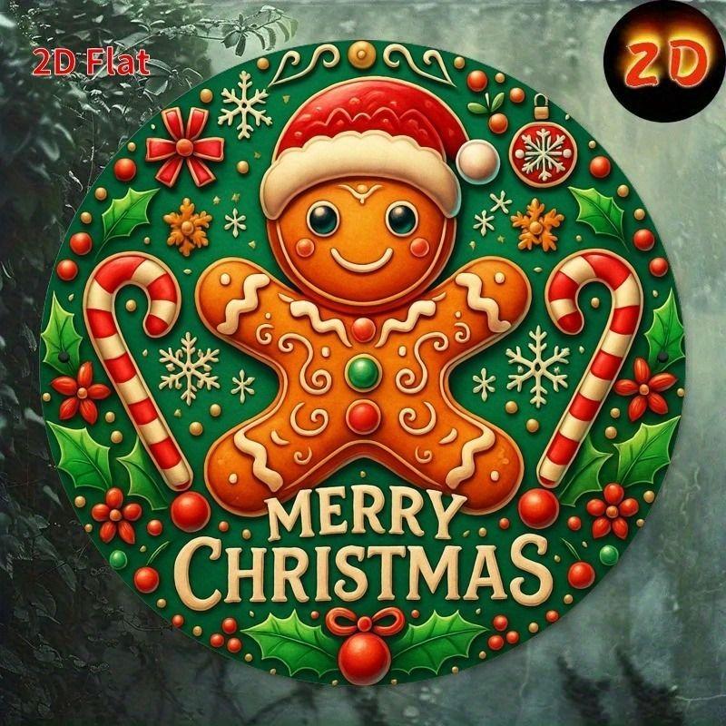 2D Flat Hanging Decorative Metal Sign Hand Painted Art