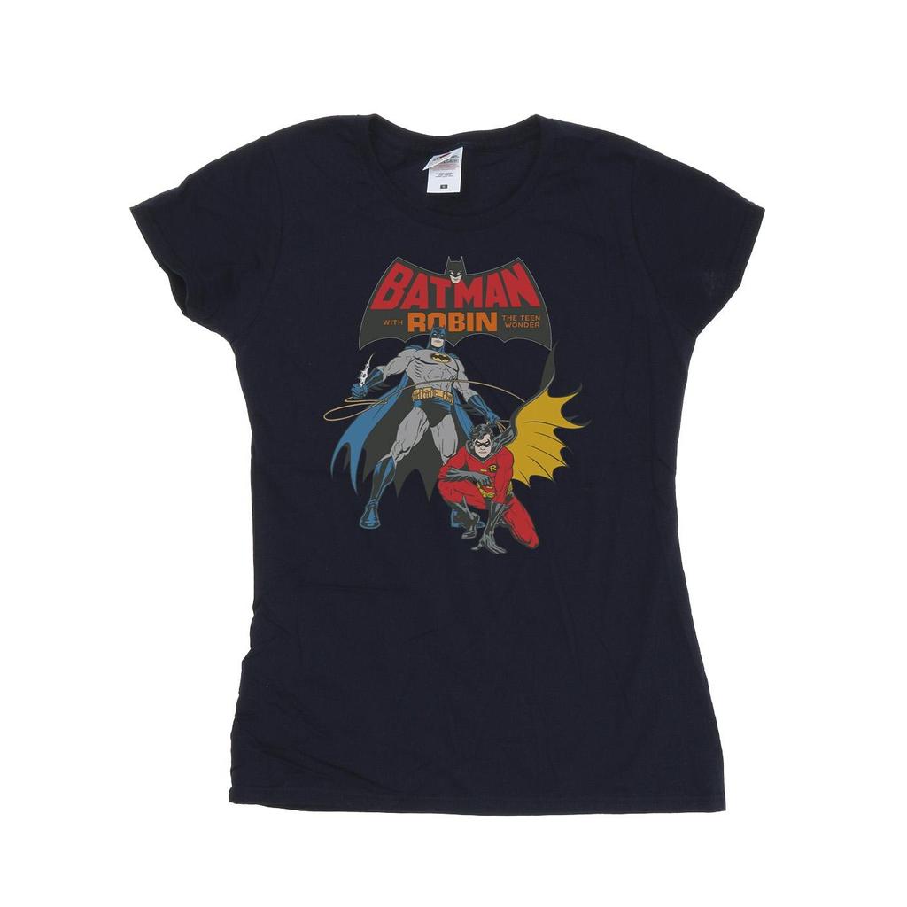 DC Comics Womens/Ladies Batman And Robin Cotton T-Shirt