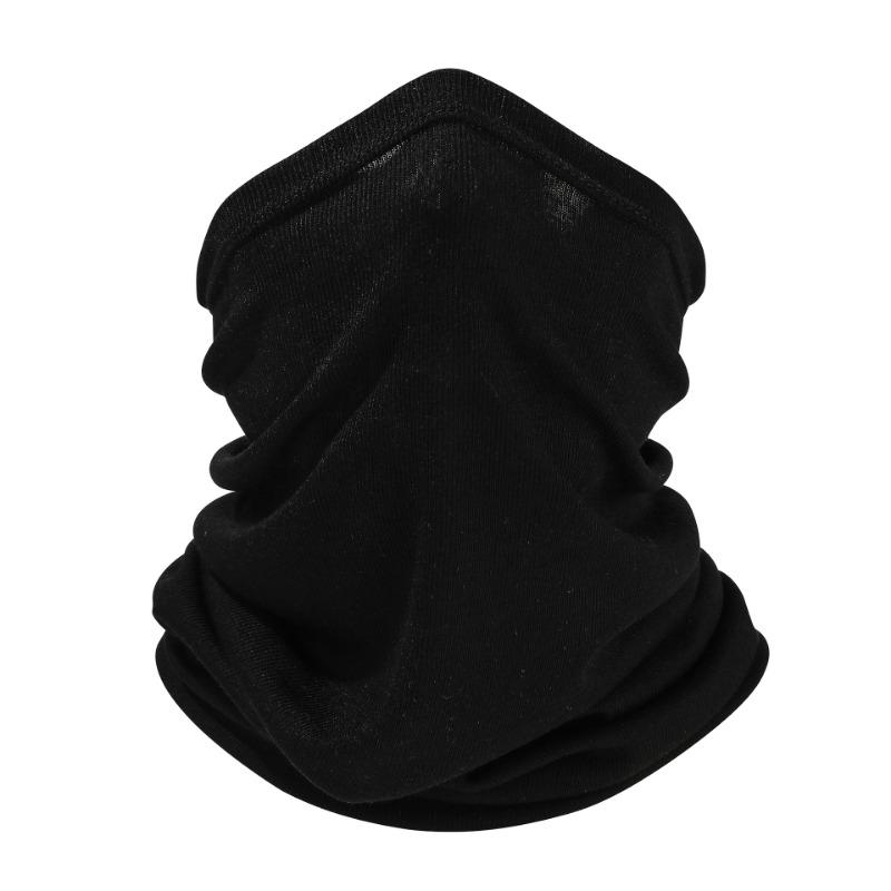 

New men s and women s outdoor cycling fishing sunscreen protective mask solid color sports scarf чёрный