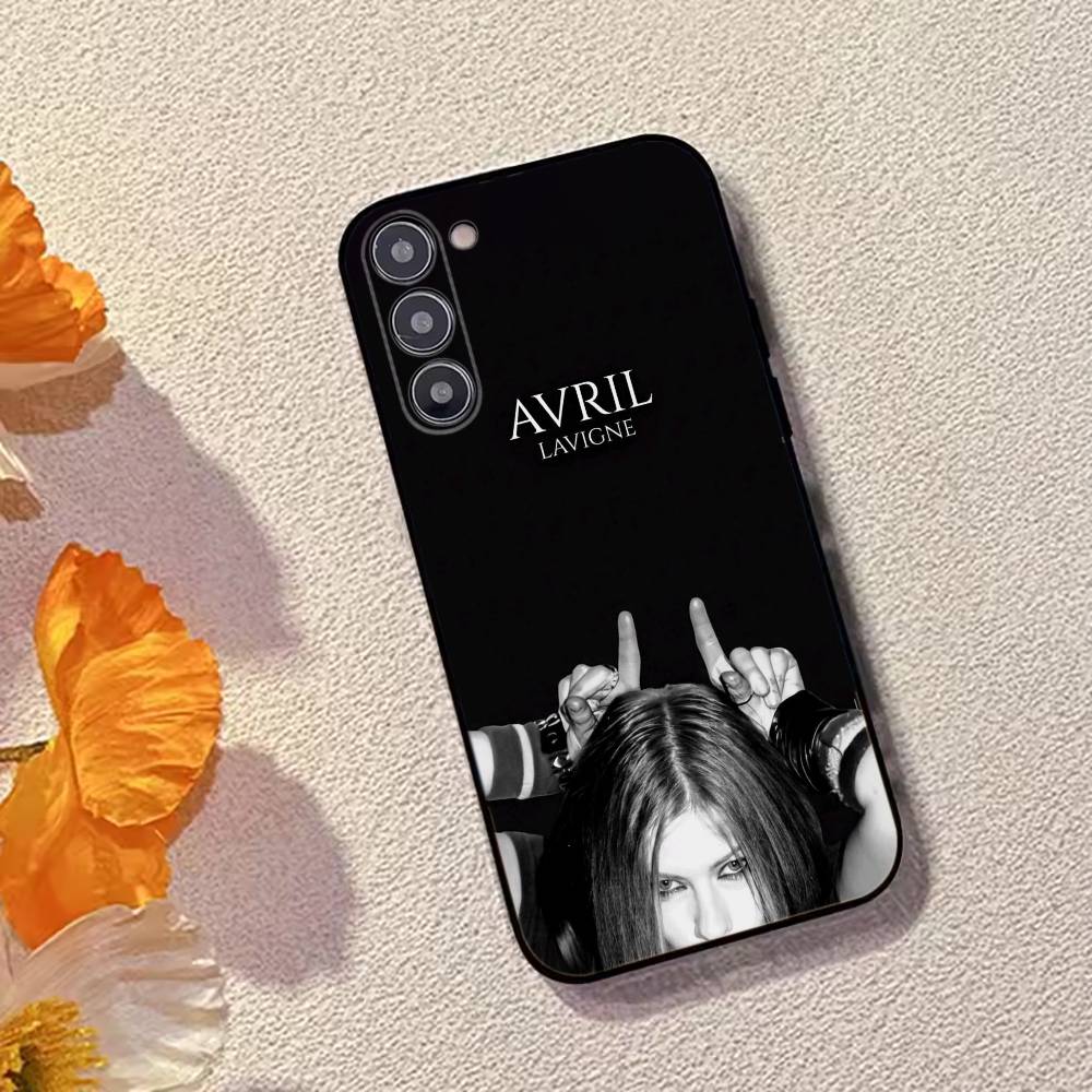 Singer Avril L-Lavigne Phone Case For Samsung Galaxy A73,A72,A71,A70,A53,A52,A51,Soft Silicone Black Cover