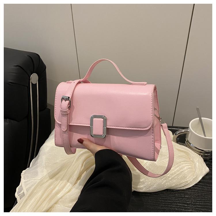 Fashion summer texture 2025 new popular retro crossbody shoulder handheld crossbody small square bag women