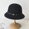 Mei 2025 New Hepburn Style Woolen Fisherman's Hat Children's Autumn and Winter French Retro Basin Hat, Temperament Top Hat