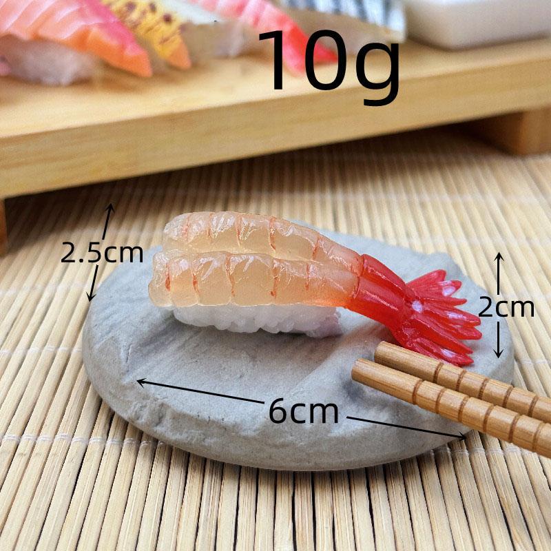 Symulacja 3d Model Sushi Zabawki do gotowania Japońskie jedzenie Sushi z łososiem Kulka ryżowa Symulacja Model jedzenia Rekwizyty wystawowe Brelok Biżuteria