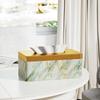 with Lid Napkin Storage Box Marbling Paper Towel Dispenser Durable Napkin Holder  Living Room