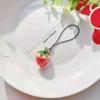 Acrylic Tomato Strawberry Shape Keychain Adorable Strawberry Bag Keyring Fruit Pendant