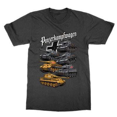 Panzerkampfwagen Panzer Tanks T-shirt Top Military History WW2 Tee