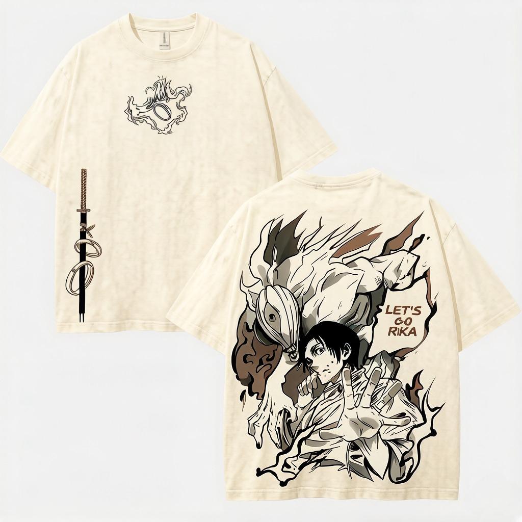 Okkotsu Yuta Jujutsu Kaisen Maglietta Anime Vintage Maglietta Unisex Abbigliamento Manica Corta Cotone di Alta Qualità Magliette Unisex Abbigliamento