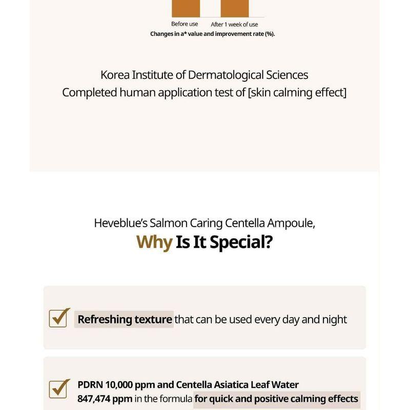 HEVEBLUE Salmon Caring Centella Ampoule