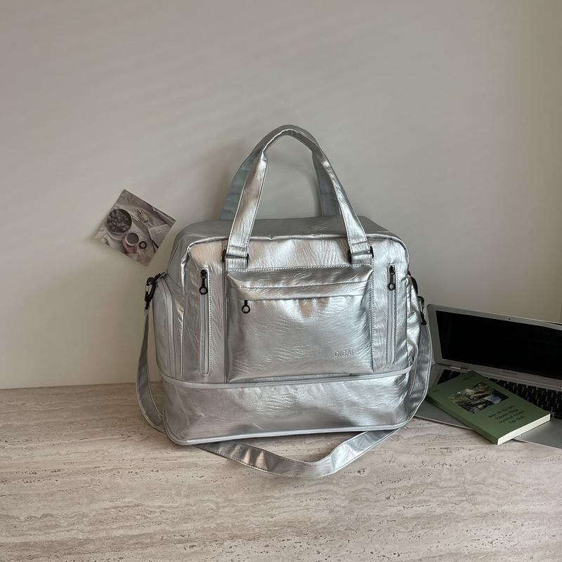 Lightweight Travel Bag Women's Large Capacity Handbag Water-repellent Luggage Bag Shoulder Bag