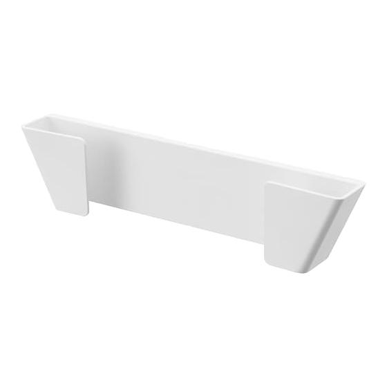 Yamazaki Jitsugyo Film Hook Pot Lid Holder L White Body: W27 x D3.9 x H6cm (Film hook not included) Plate Floating Storage Lid Holder 1560