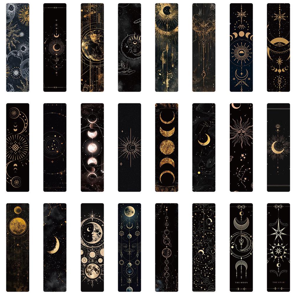 Chinese Ink Painting Bookmarks: 24 Sheet Set of High Aesthetic Student Reading Markers, Perfect As Cultural Creative Paper Gifts