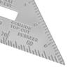 7" Aluminiumlegierung Dreiecklineal Holzbearbeitung 4590 Grad Messwerkzeug