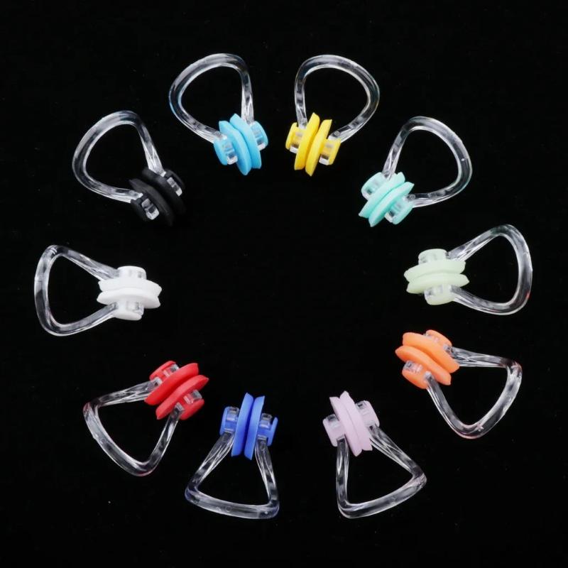 Swimming Nose Clip Soft Skin-Friendly Silicone Reusable Waterproof No Hurt for Adult Kids Diving Beginner