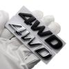 1Pc 3D Metal 4WD Logo Car Rear Trunk Fender Emblem Badge Sticker for  IX25 IX35 Tucson Santafe