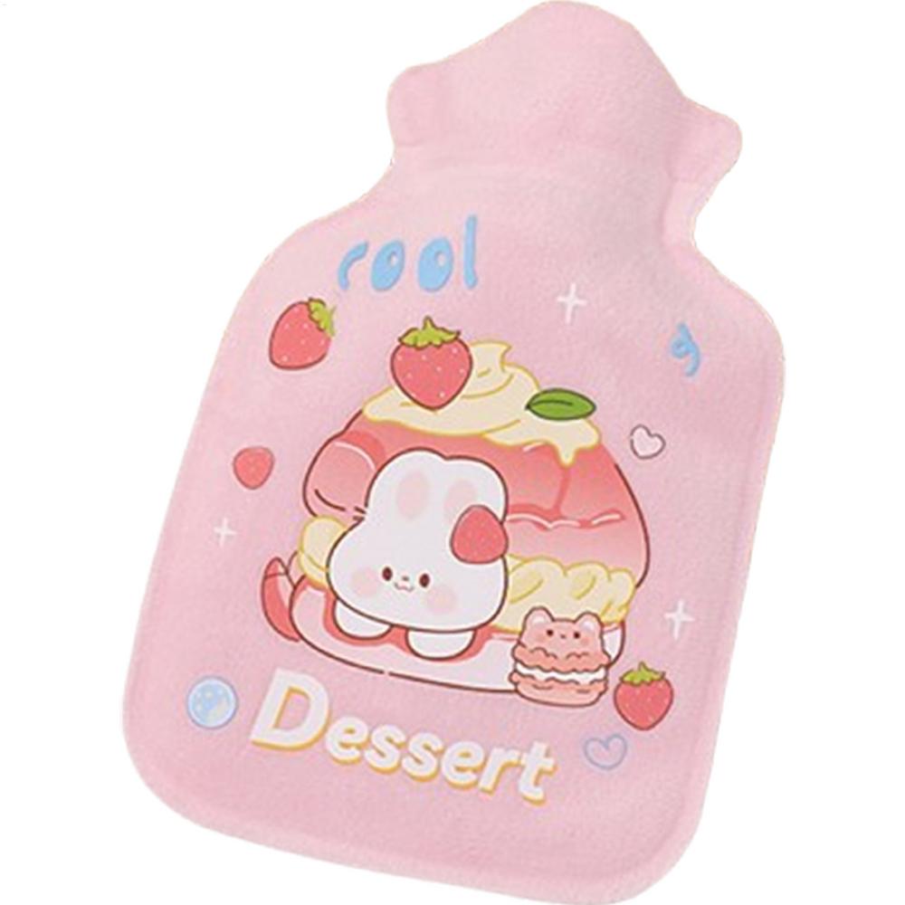 250ml Hot Water Bottle Cute Hot Water Bag Winter Hand Feet Warmer Hot-water Bag for Menstrual Cramps Neck and Shoulder Relief